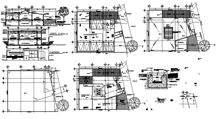 Building Units Plan And Sectional Drawing Autocad File Building Units Plan And Sectional Drawing Autocad File