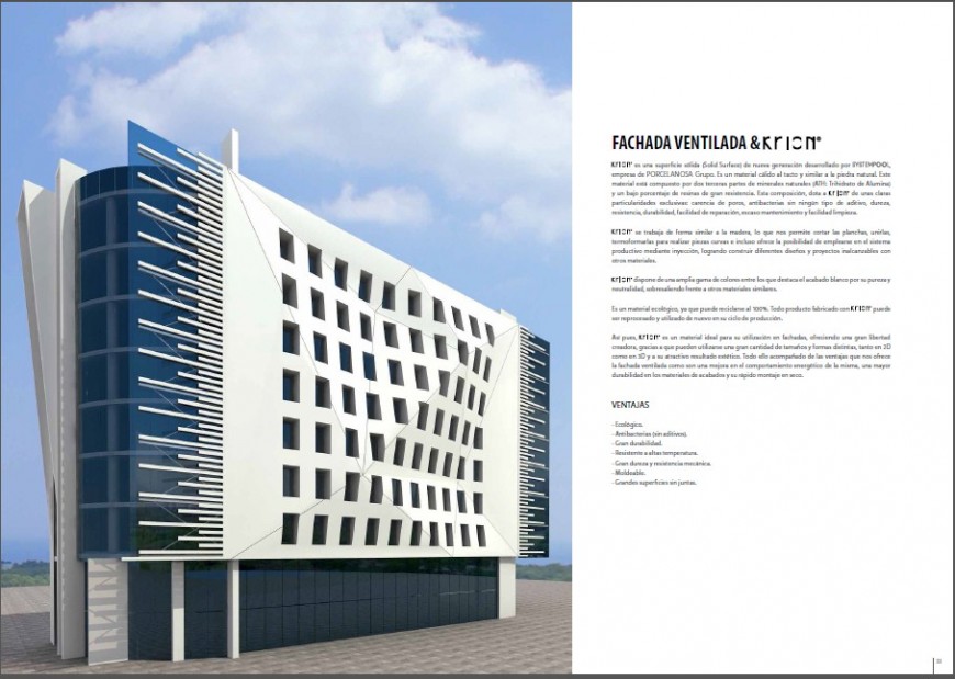 Corporate Head Office Building 3d Elevation Cad Drawing Details Pdf File