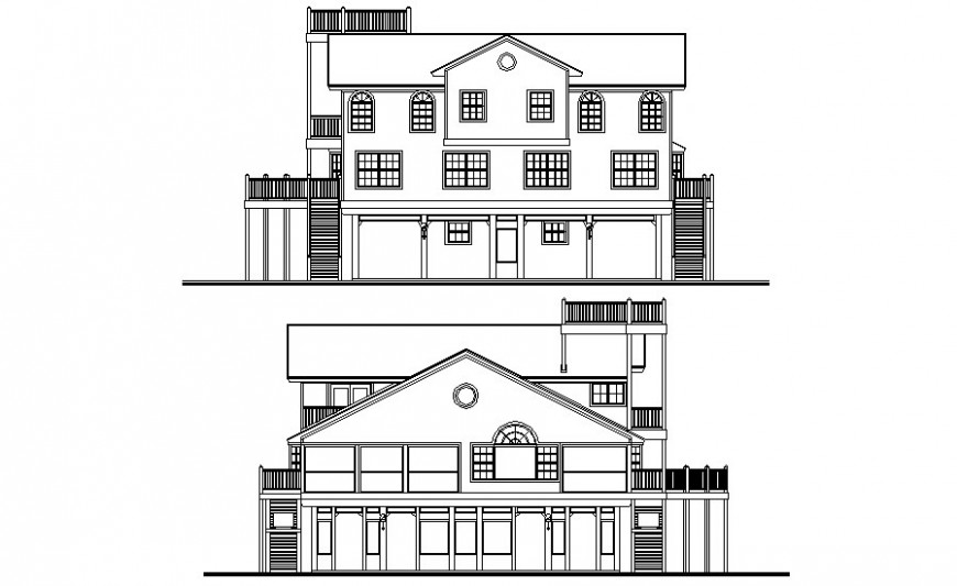 Drawing Of Housing Apartment Elevation 2d View Autocad File drawing-of-housing-apartment-elevation-2d-view-autocad-file
